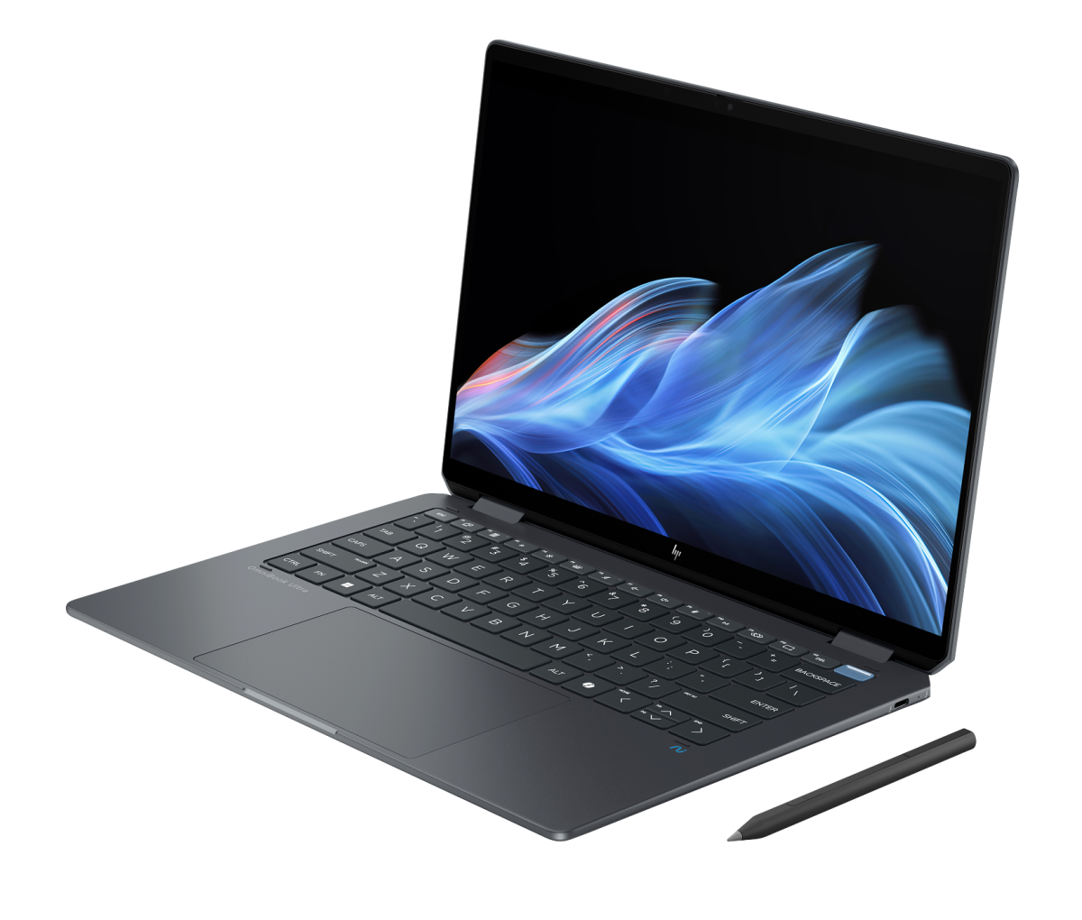 HP OmniBook Ultra Flip 14-FH0013DX Laptop Intel Core Ultra 7 256V - 16GB RAM - 1TB SSD - Intel Arc Graphics - 14" 3K OLED Touch - Backlit Keyboard - Fingerprint Reader - Windows 11 - 1 Years International Warranty - Eclipse Gray - Image 2