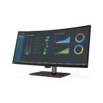 Lenovo ThinkVision P40w-20 39.7″ Curved Ultra-Wide 5K2K WUHD IPS Professional Monitor with Thunderbolt 4 USB-C Hub HDMI Ethernet - Image 2
