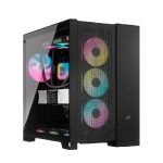 Corsair 6500D AIRFLOW Tempered Glass Mid-Tower Dual Chamber PC Case – (White, Black) - Image 3