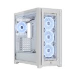 Corsair iCUE 5000X RGB QL Edition Mid-Tower ATX Case (White)