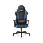 DXRacer Prince Series P132 GC-P132-NB-F2-158 Gaming Chair, 1D Armrests with Soft Surface, Blue and Black
