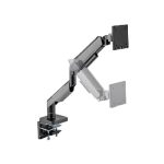 MXG HMA-12R Heavy Duty RGB Gaming Monitor Arm Matte Gray - Image 2