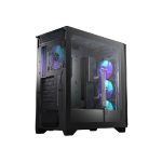 MSI MPG GUNGNIR 300R AIRFLOW ,2xUSB 3.2 Gen 1, 1xUSB 3.2 Gen2 Type-C, 4x120mm PWM ARGB Fan, ARGB+PWM Control Board, Tempered Glass Window, Black - Image 3