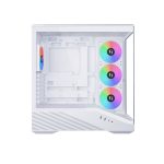 Lian Li Vector V100 ATX Mid-Tower PC Case, 4 x 120mm ARGB PWM Fans Pre-Installed, LED RGB Strip, Display Platform with Tempered Glass, Support 420mm GPUs, 360mm Radiator, Optimized Airflow (Black, White) - Image 6