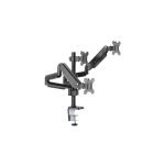 Twisted Minds Premium Triple Monitors Aluminum Pole Mounted Gas Spring Monitor Arm – TM-26-C018P