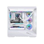 Lian Li Vector V100 ATX Mid-Tower PC Case, 4 x 120mm ARGB PWM Fans Pre-Installed, LED RGB Strip, Display Platform with Tempered Glass, Support 420mm GPUs, 360mm Radiator, Optimized Airflow (Black, White) - Image 8