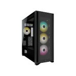 Corsair iCUE 7000X RGB Tempered Glass Full-Tower ATX PC Case (White, Black) - Image 4